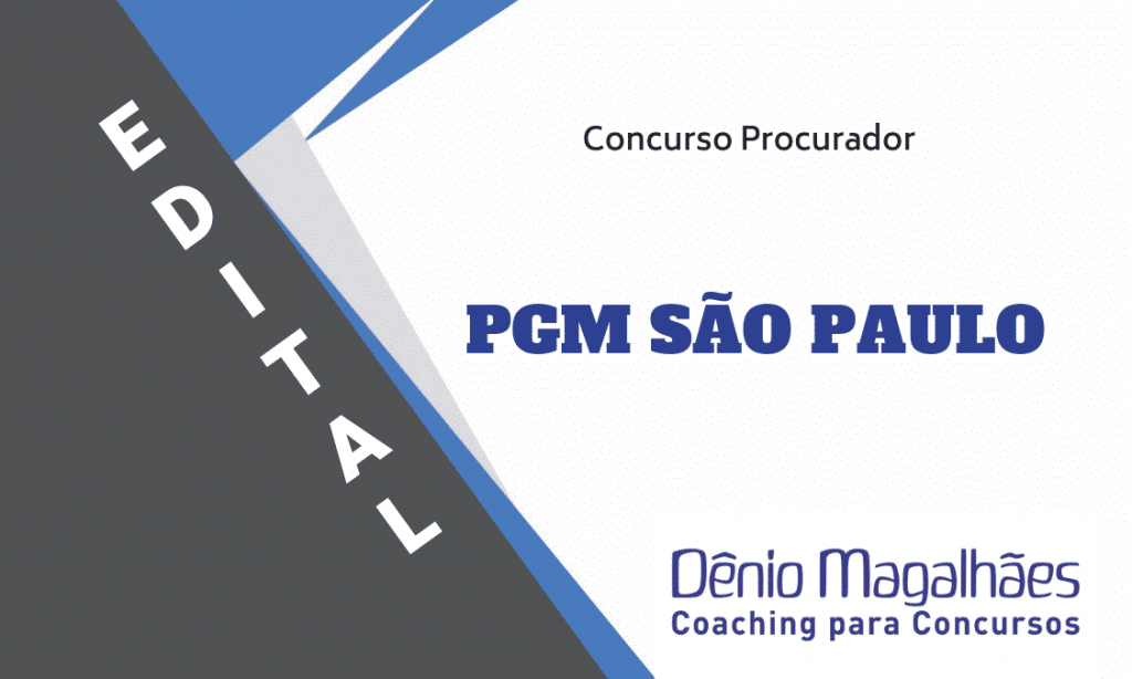 Edital PGM SP Concurso Procuradoria do Município Procurador