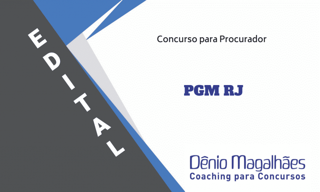 Edital PGM RJ Concurso Procuradoria do Município Procurador Municipal
