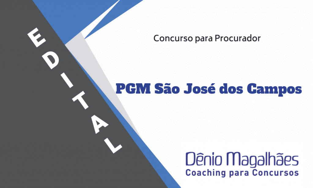 Edital PGM São José dos Campos Concurso Procuradoria do Município Procurador